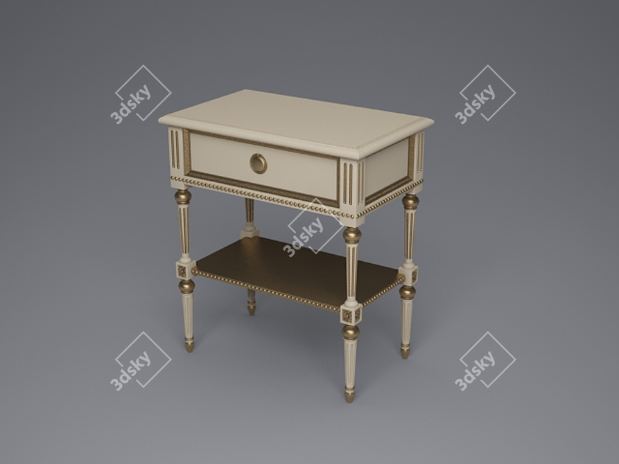 Italian Bedside Cabinet - Cabiate 02002 3D model image 1