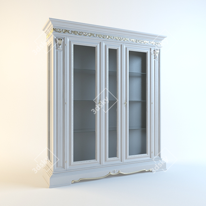 Bakokko Display Cabinet - Stylish and Spacious 3D model image 1