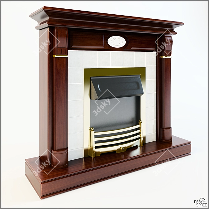 "Napoli" Fireplace Surround 3D model image 1