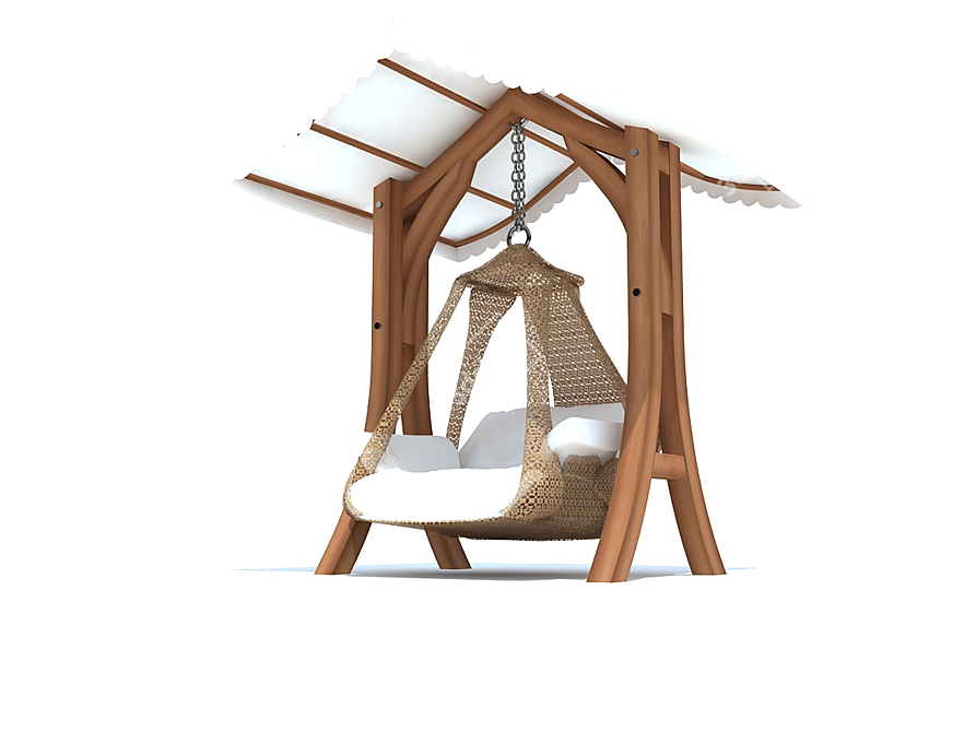 Cozy Breeze Hammock 3D model image 1