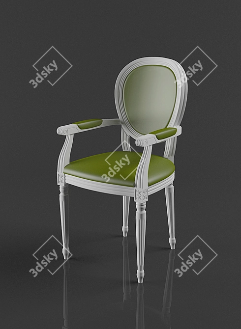 Renaissance Italian Chair 3D model image 1