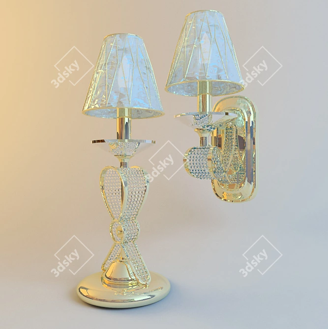 Osgona Art Lamp Set 3D model image 1