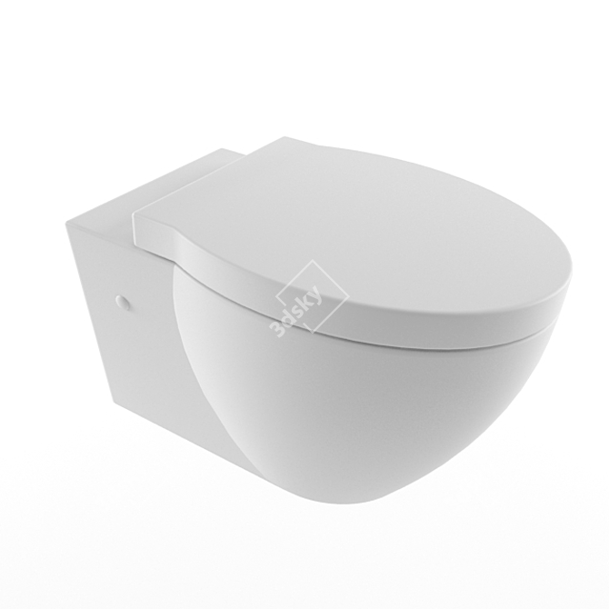 GSI Panorama BIG 661211 - Sleek Wall-Hung Toilet 3D model image 1