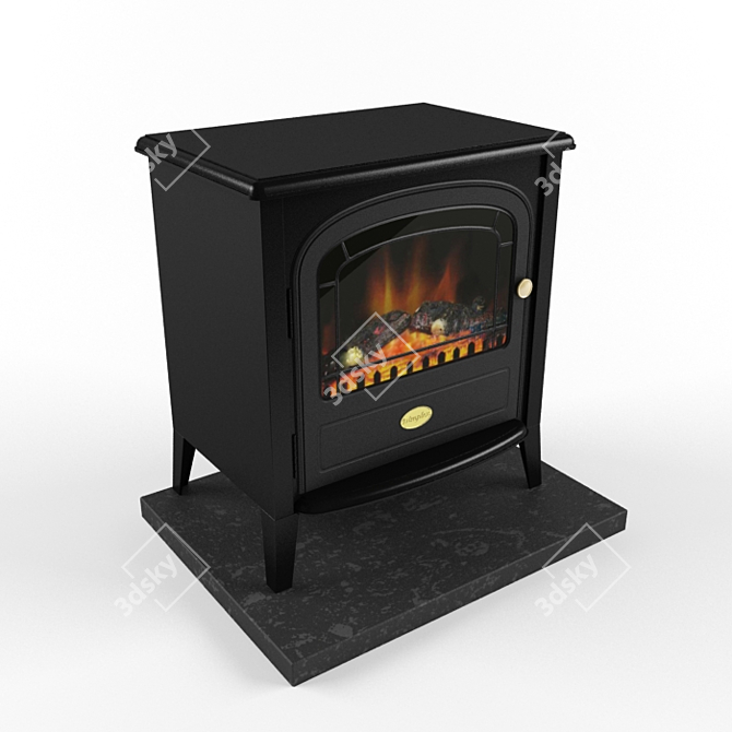 Title: Cozy Fire Pit: Perfect for Winter Nights 3D model image 1