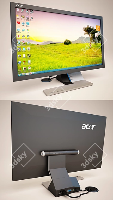 Acer 27" Ultra-Fast Monitor 3D model image 1