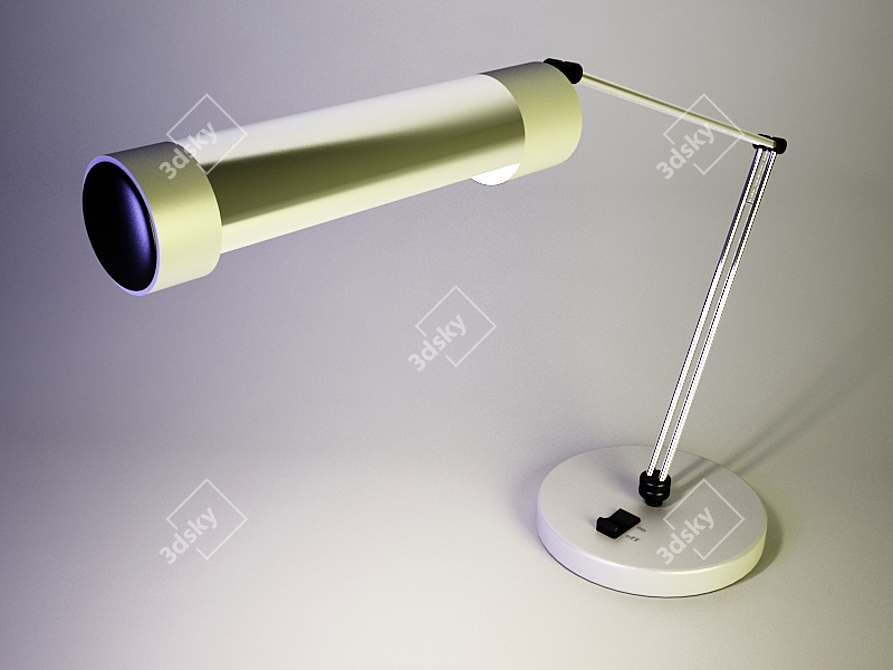 Modern Desk Lamp with Archival Texture 3D model image 1