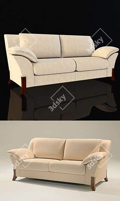 Modern Stylish Sofa - 970x2150x915 3D model image 1