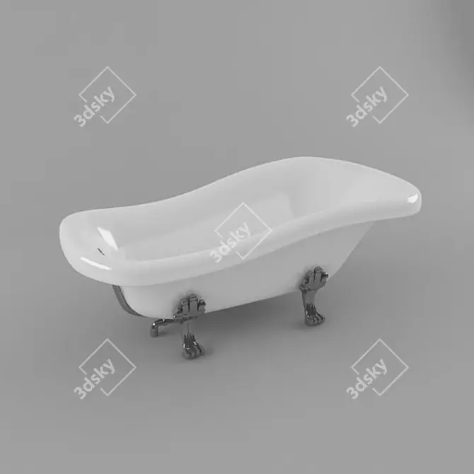 Luxury Bath for Ultimate Relaxation 3D model image 1