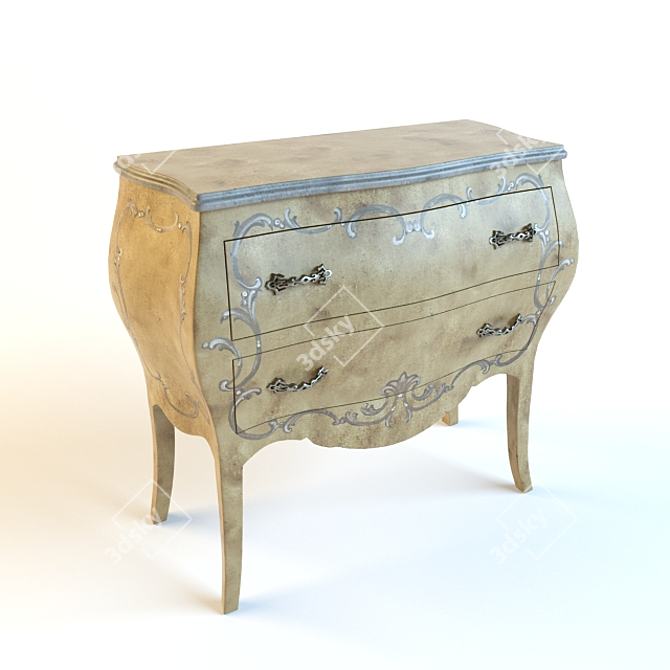 Modern Rustic Rossignoli Chest 3D model image 1