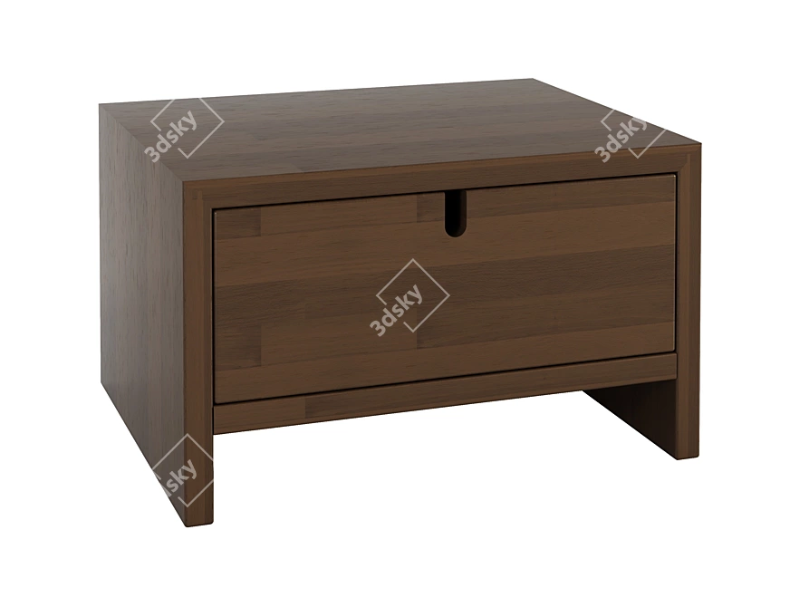 Title: Pine Wood Floor Compartment 3D model image 1