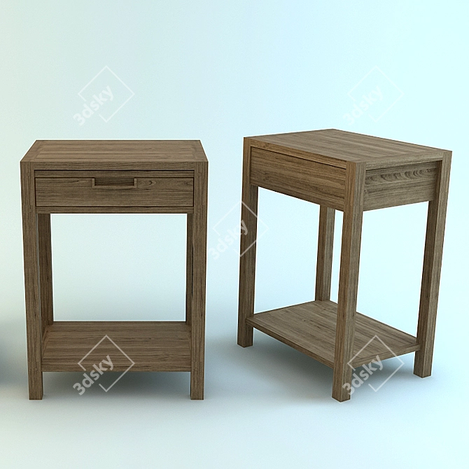 Charrell Nightstand - LJ-TA-324 3D model image 1