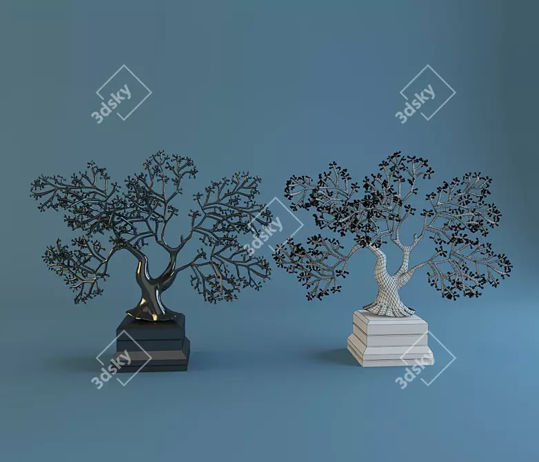 Sculpture of a Tree 3D model image 1