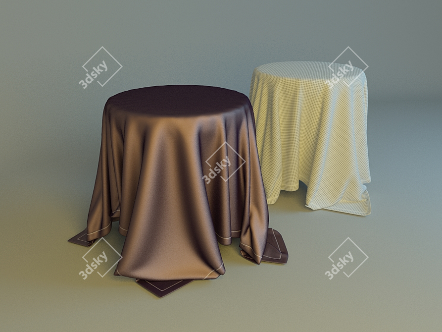 Essential Tablecloth 3D model image 1