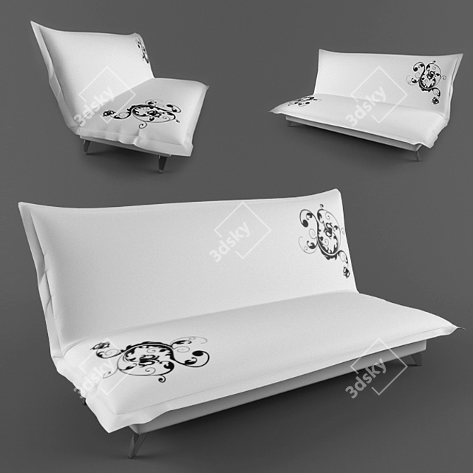 Cherry ArtDivan: Stylish and Spacious 3D model image 1