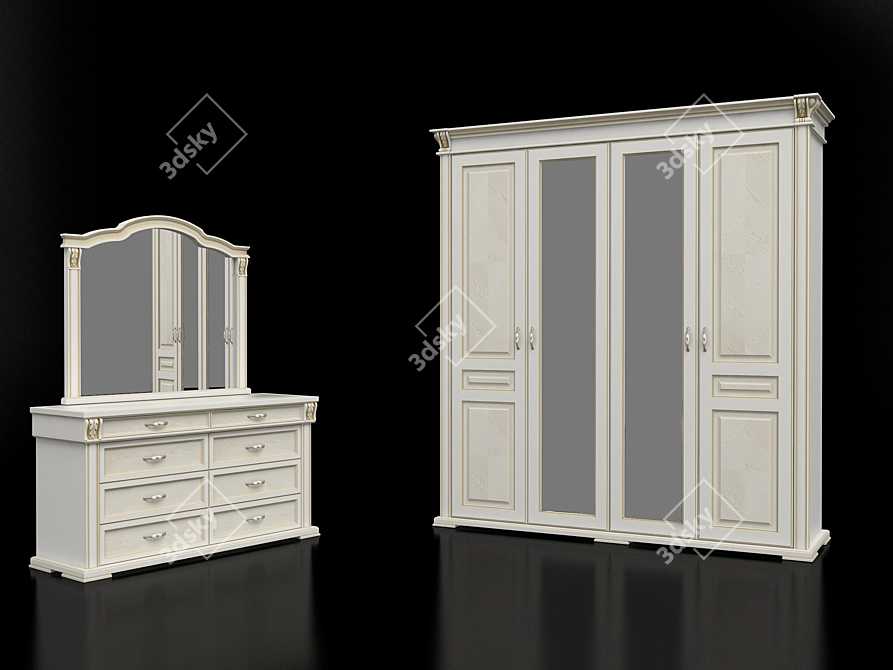 Elegant Slumber: Resource-Furniture 3D model image 1
