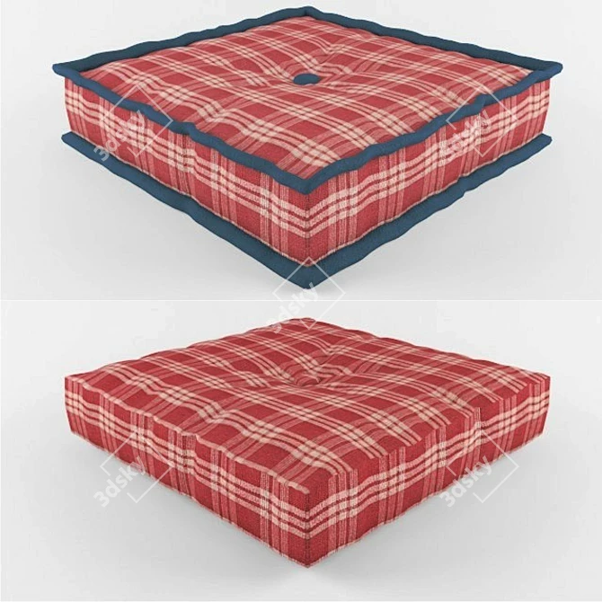 Cozy Cushion Pillows 3D model image 1