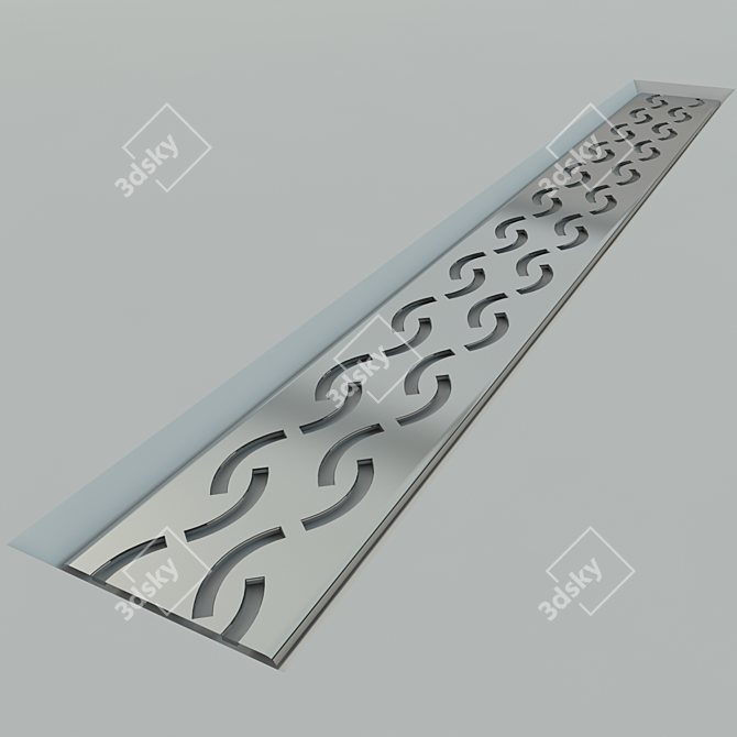 Flexible Shower Channel 3D model image 1