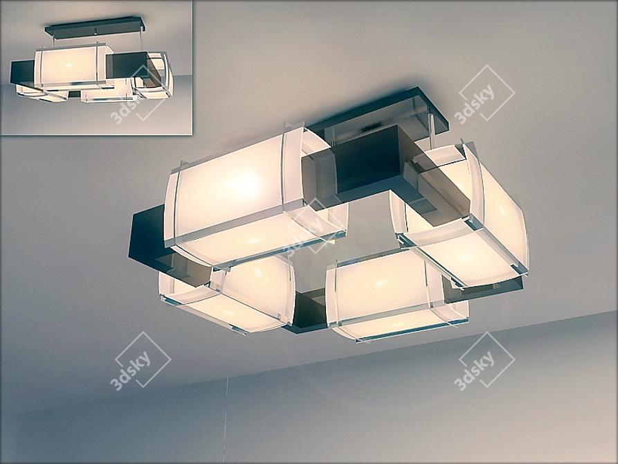 Elegant Pendant Lamp 3D model image 1