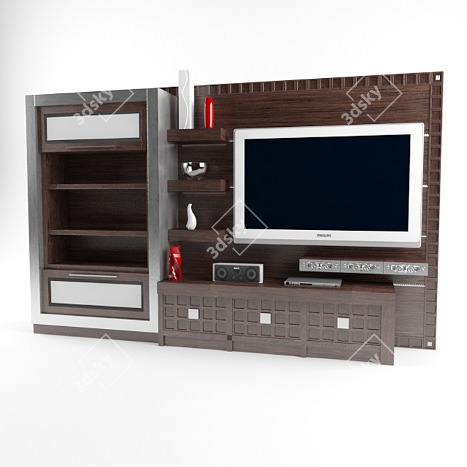 Title: ARCA Modernarito TV Wall Unit 3D model image 1