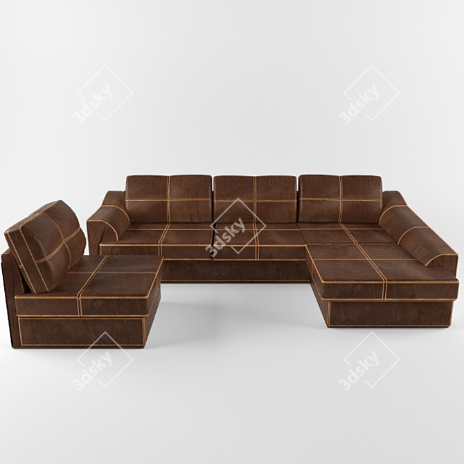 Guangzhou Sofa & Armchair Set 3D model image 1