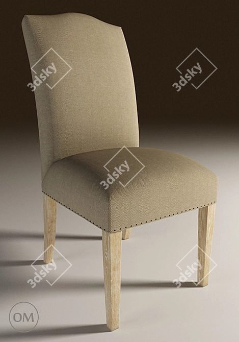 Title: Elegant Limburg Side Chair 3D model image 1