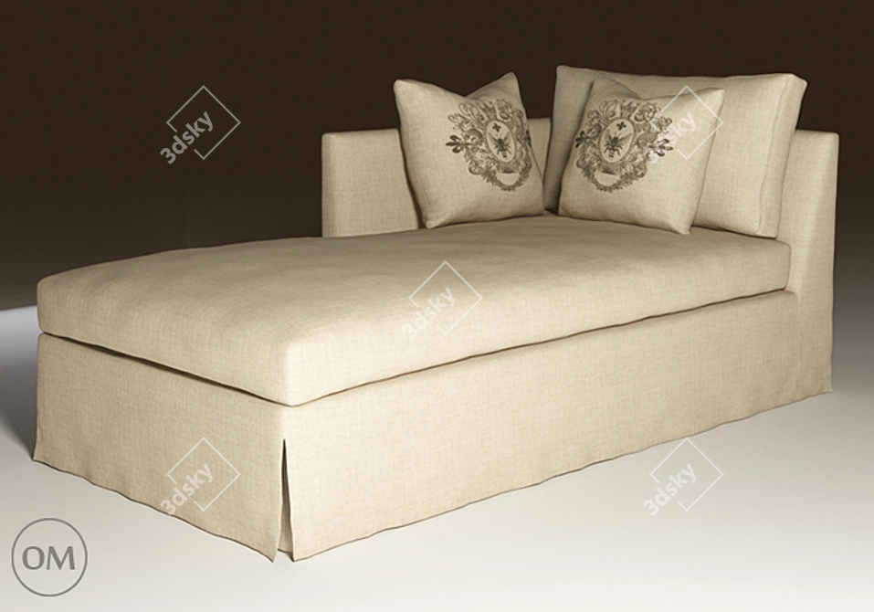 Walterom Chaise: Modern Comfort 3D model image 1