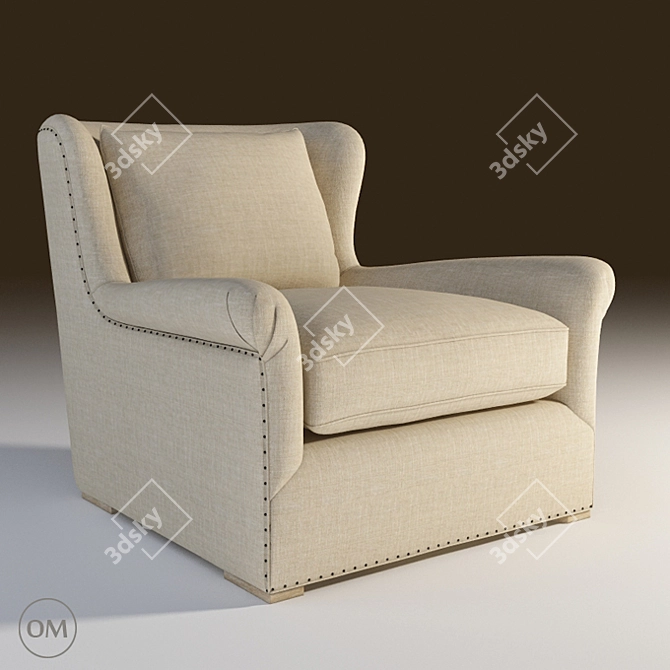 Winslow Armchair: The Ultimate Comfort 3D model image 1