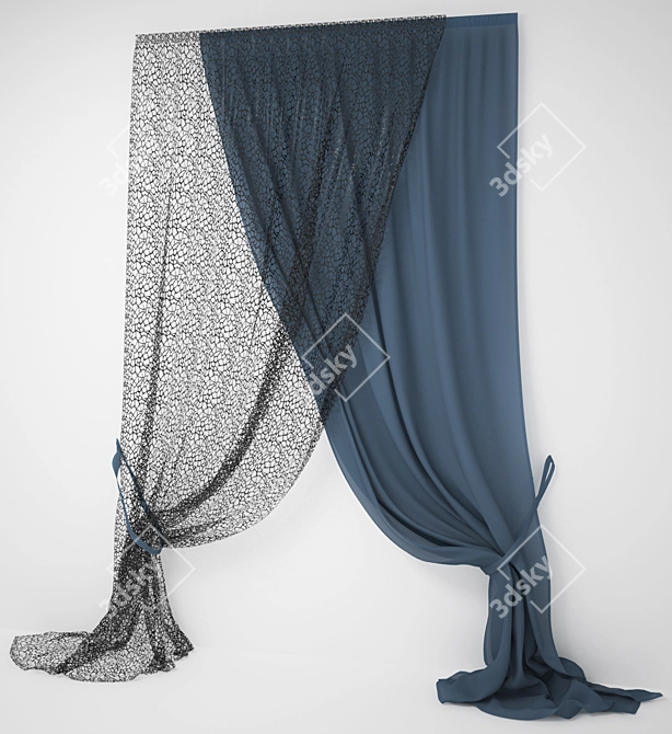 Elegant Drapes for Your Home 3D model image 1