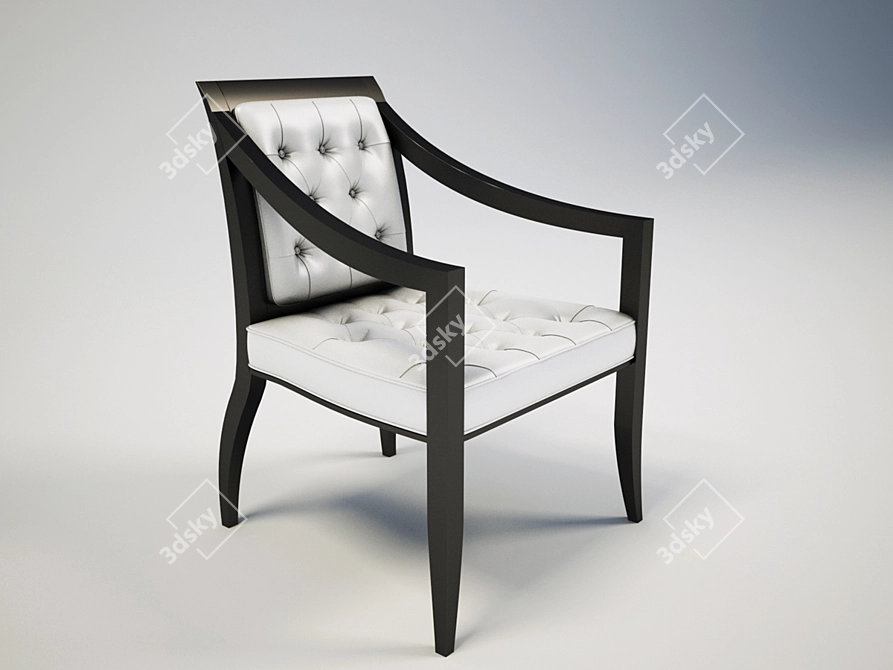 Versace Shadow Armchair: Sleek and Stylish 3D model image 1