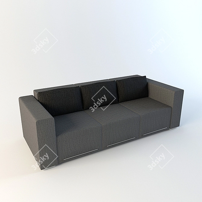 Tutti Sofa Bed, 2410x950 3D model image 1