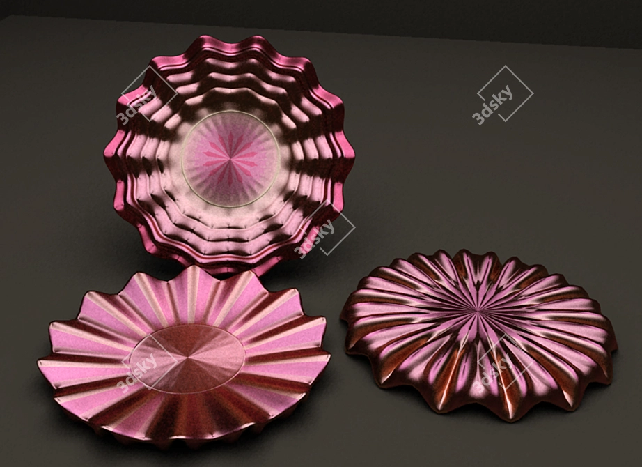 Elegant Glass Vase 3D model image 1