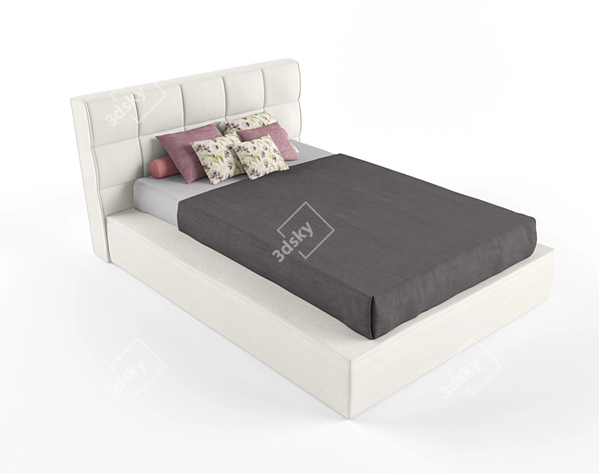 Dreamy Haven Bed 3D model image 1