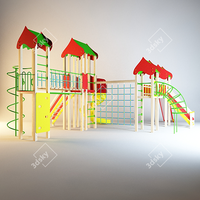 Kids Fun Zone: Xil Entertainment Complex 3D model image 1