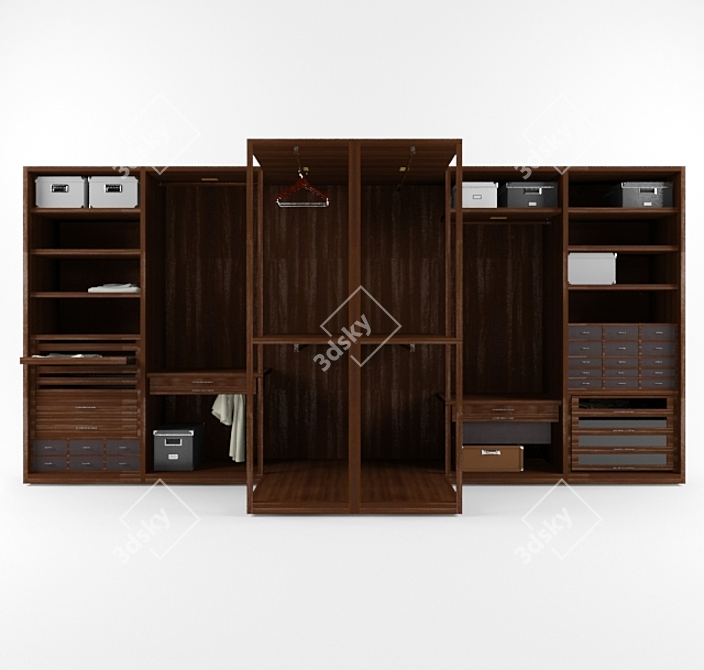 POLIFORM Senzafine Wardrobe 3D model image 1