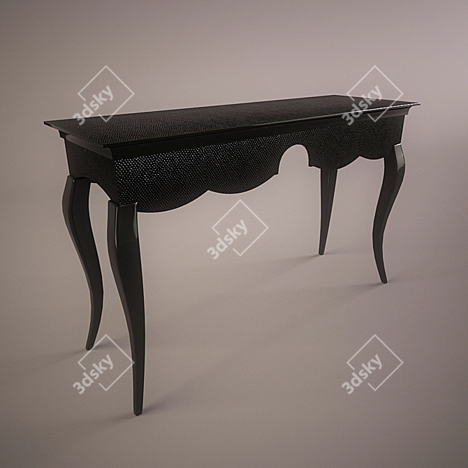 Modern Console Table with Sleek Design 3D model image 1