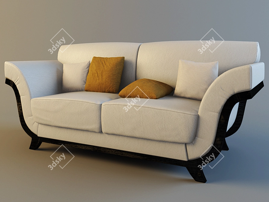 TURRI MANHATTAN - Luxurious Sofa with Elegant Textures 3D model image 1