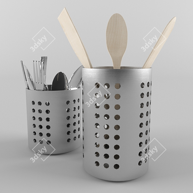 Stainless Steel Kitchen Dryer 3D model image 1