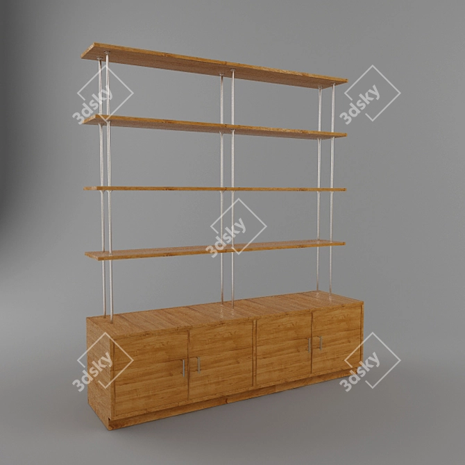 Souvenir Display Rack 3D model image 1