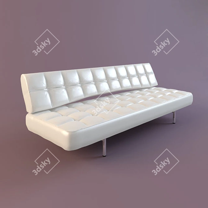 Versatile 3-in-1 Sofa 3D model image 1