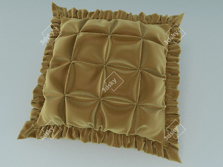 Cozy Dreams Decorative Pillow 3D model image 1