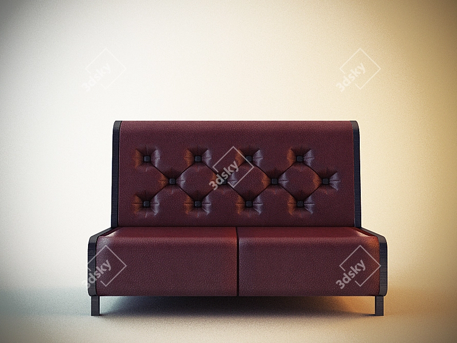 Modern Office/ Cafe Sofa 3D model image 1