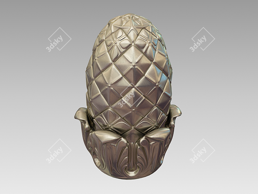 Elegant Cone Moulding 3D model image 1