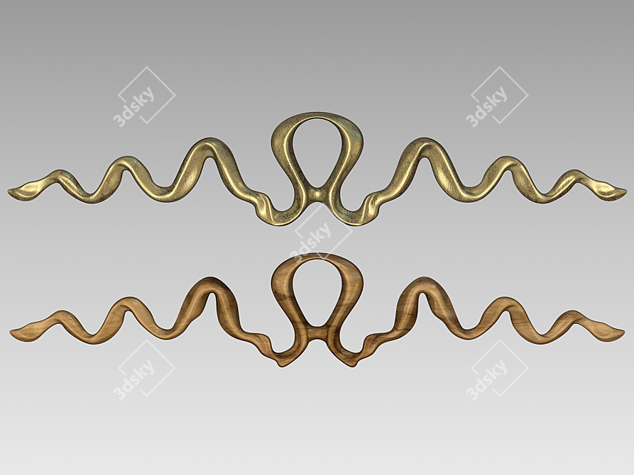 Elegant Ribbon for Decorative Touch 3D model image 1