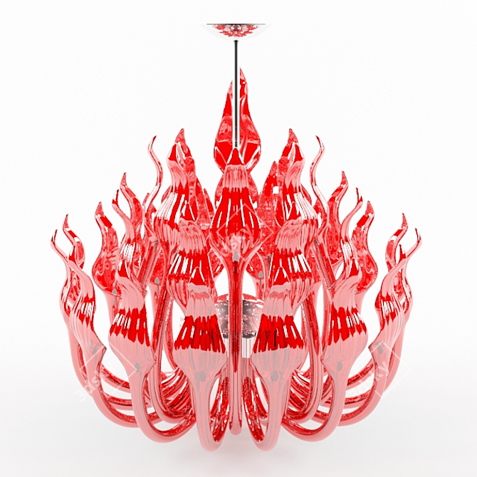 Modern Monarch Pendant Light 3D model image 1