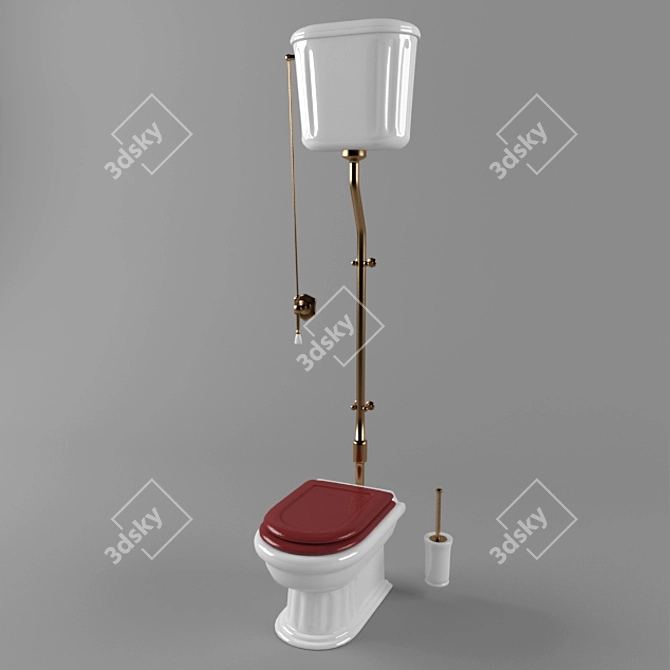 SleekFlush Toilet Bowl 3D model image 1