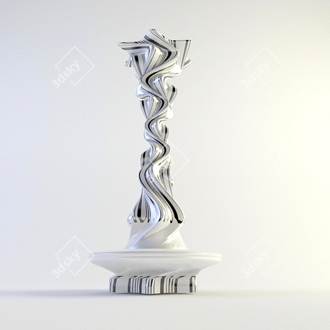 Modern Style Column 3D model image 1