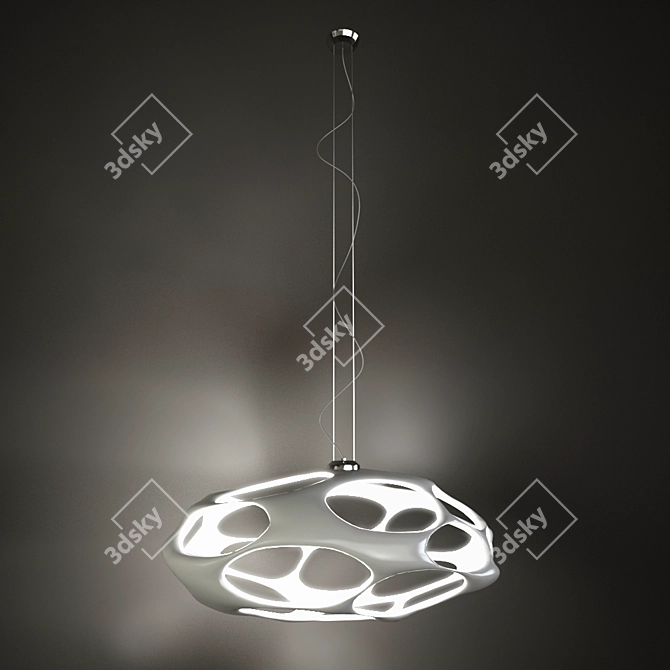 Elegant Crystal Chandelier 3D model image 1