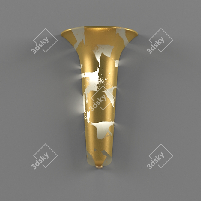 Suspended Sovereign Gold Lamp 3D model image 1
