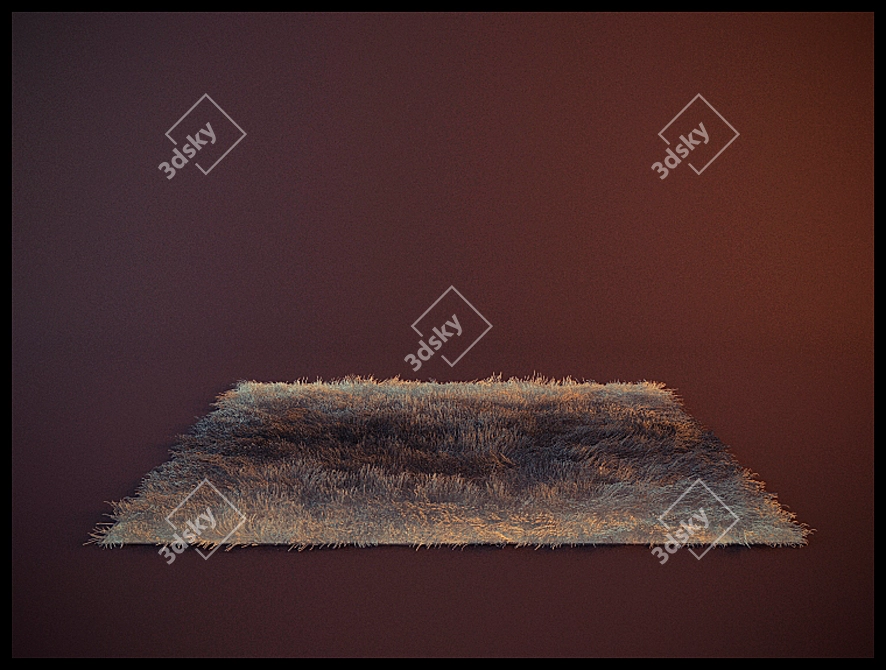 Luxury Fur Carpet 3D model image 1