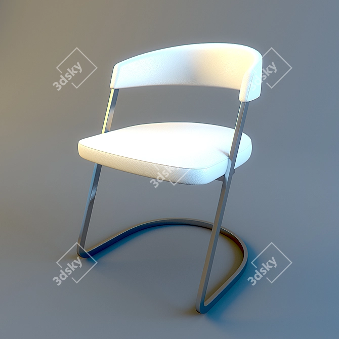 Modern and Stylish Calligaris Chair 3D model image 1